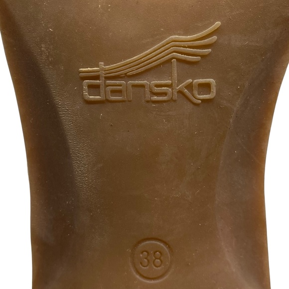 Dansko Sandals Liz Beige Leather Casual Comfort Neutral Womens Size 7.5 - Picture 8 of 11